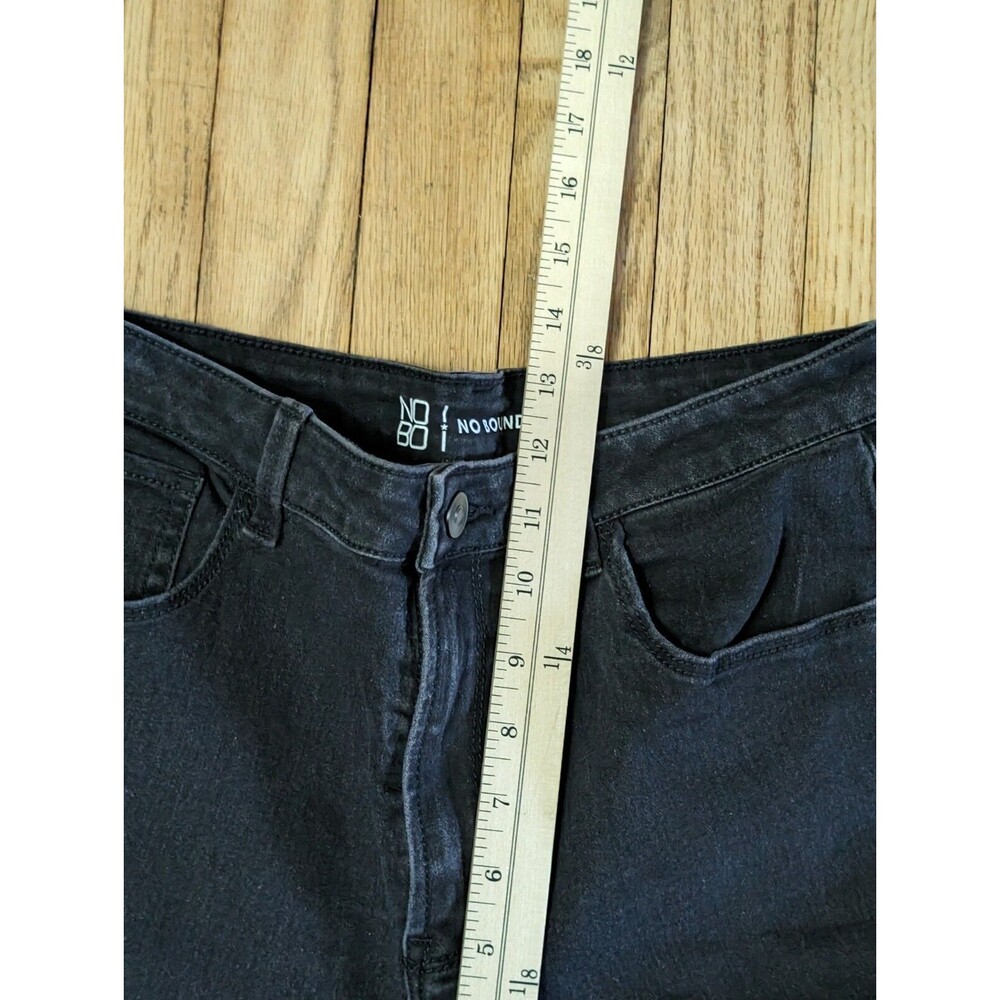 No Boundaries Juniors Jeans Black Denim Straight Leg Pants Size 15 - Picture 10 of 13